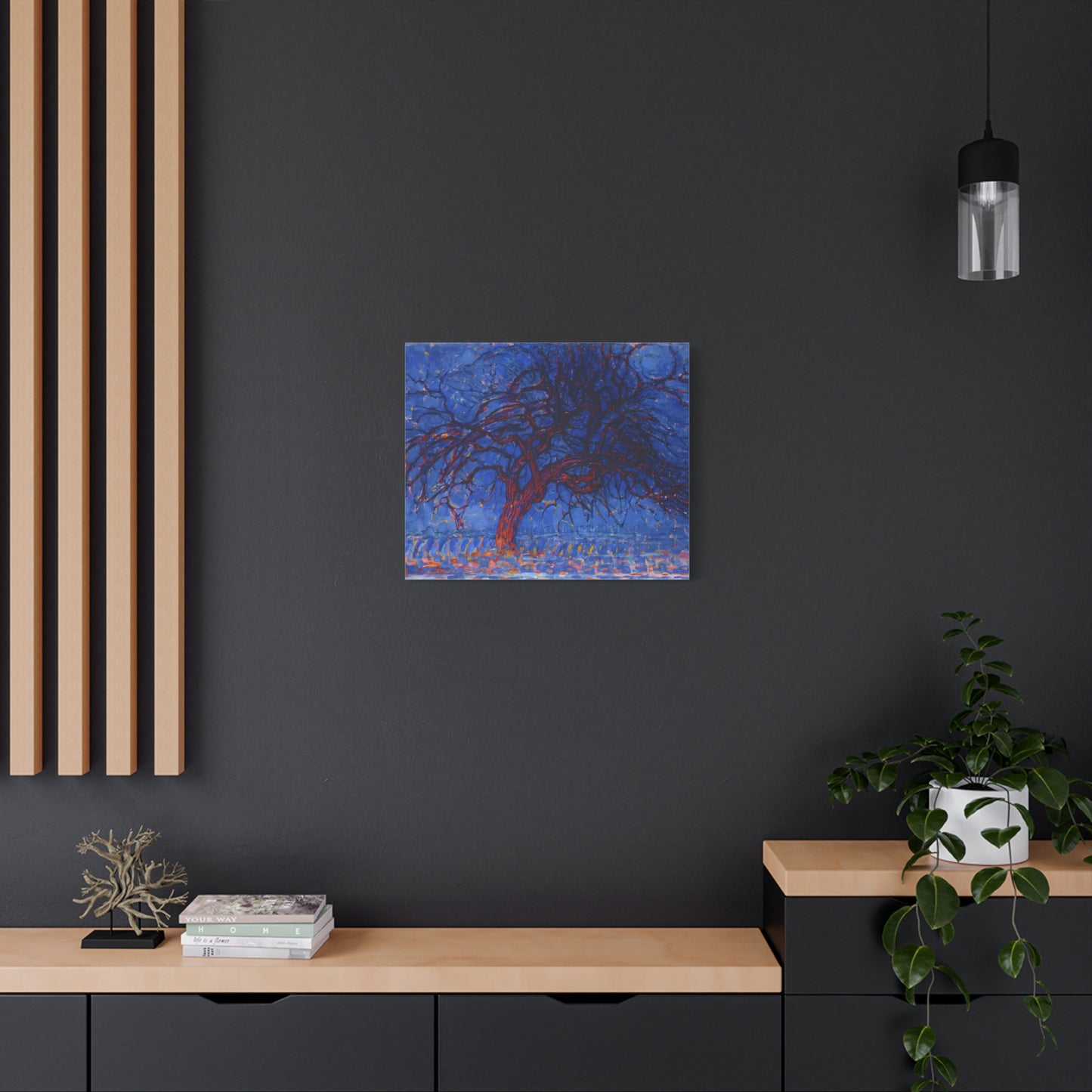 Avond (Evening) The Red Tree By Piet Mondrian