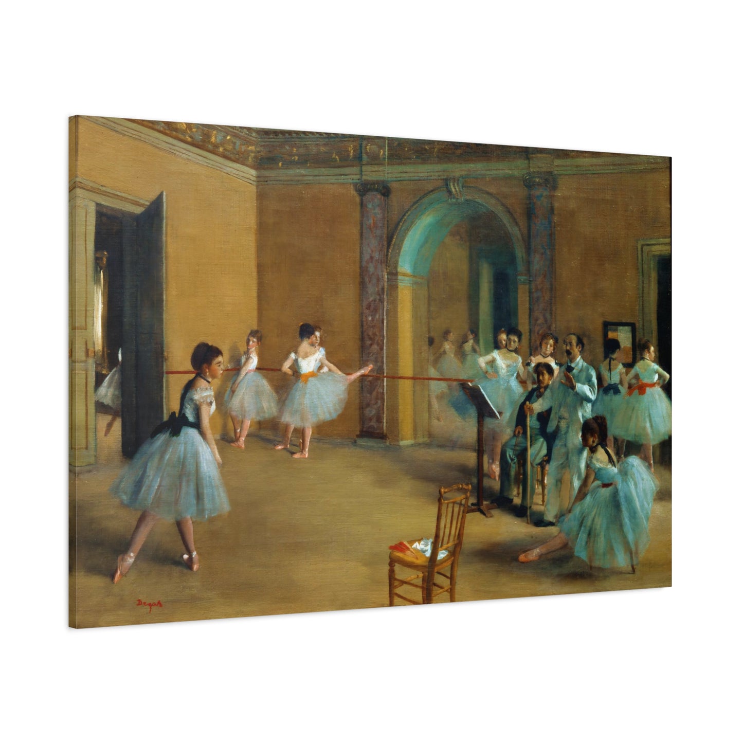 The Dance Foyer at the Opera By Edgar Degas