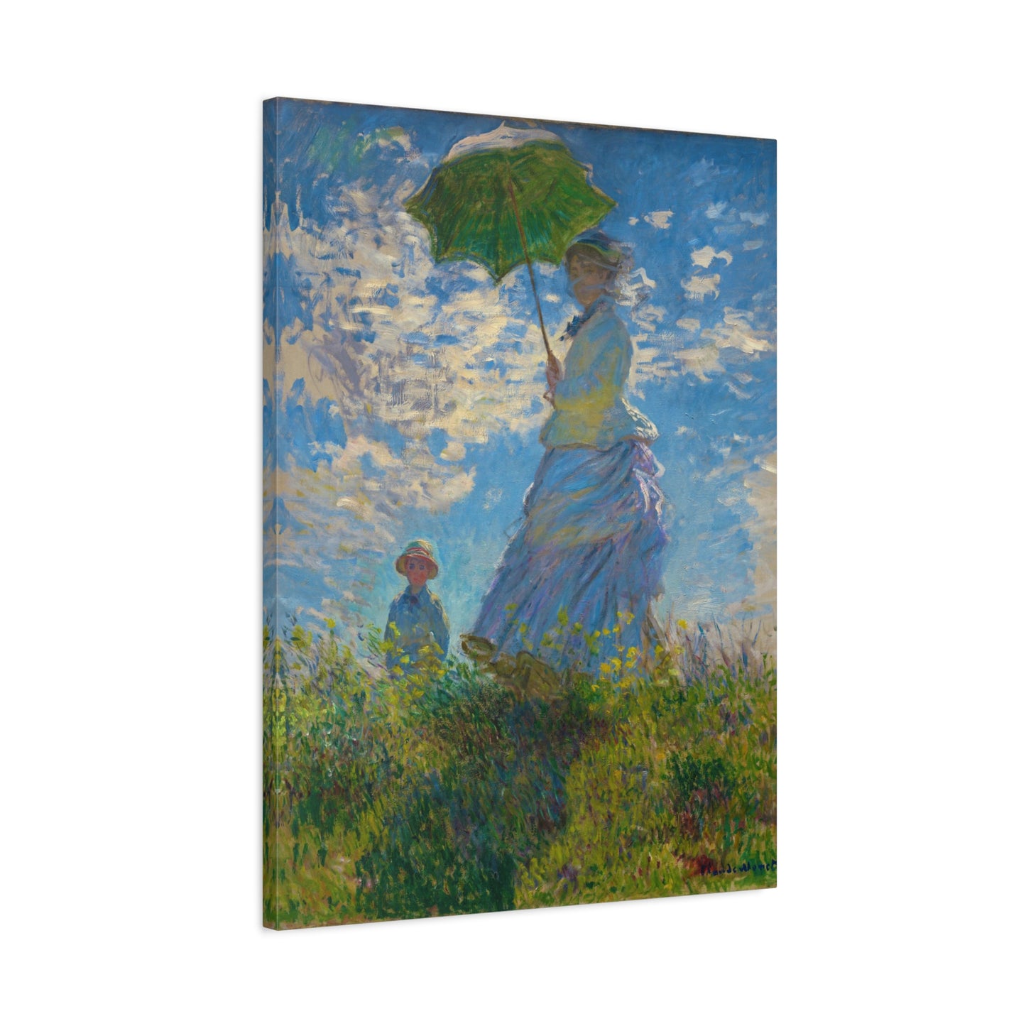 Woman with a Parasol By Claude Monet