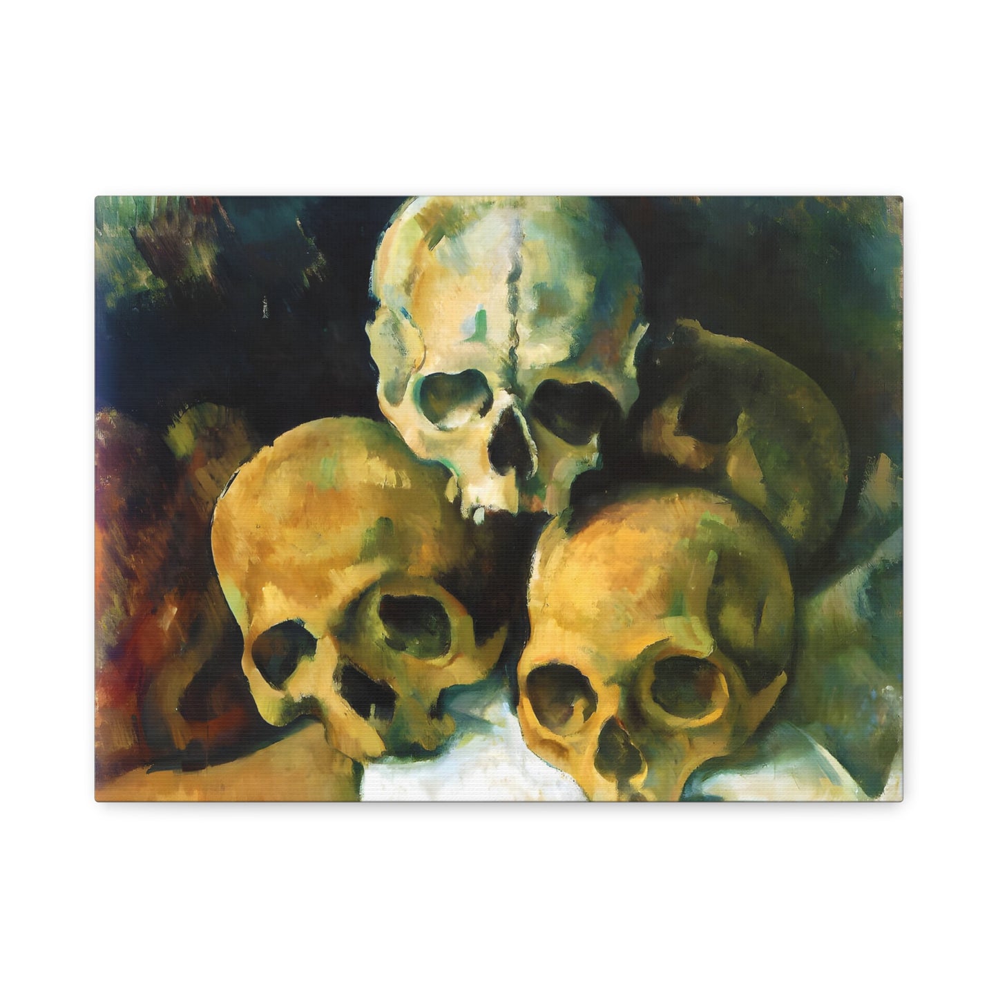 Pyramid of Skulls By Paul Cézanne