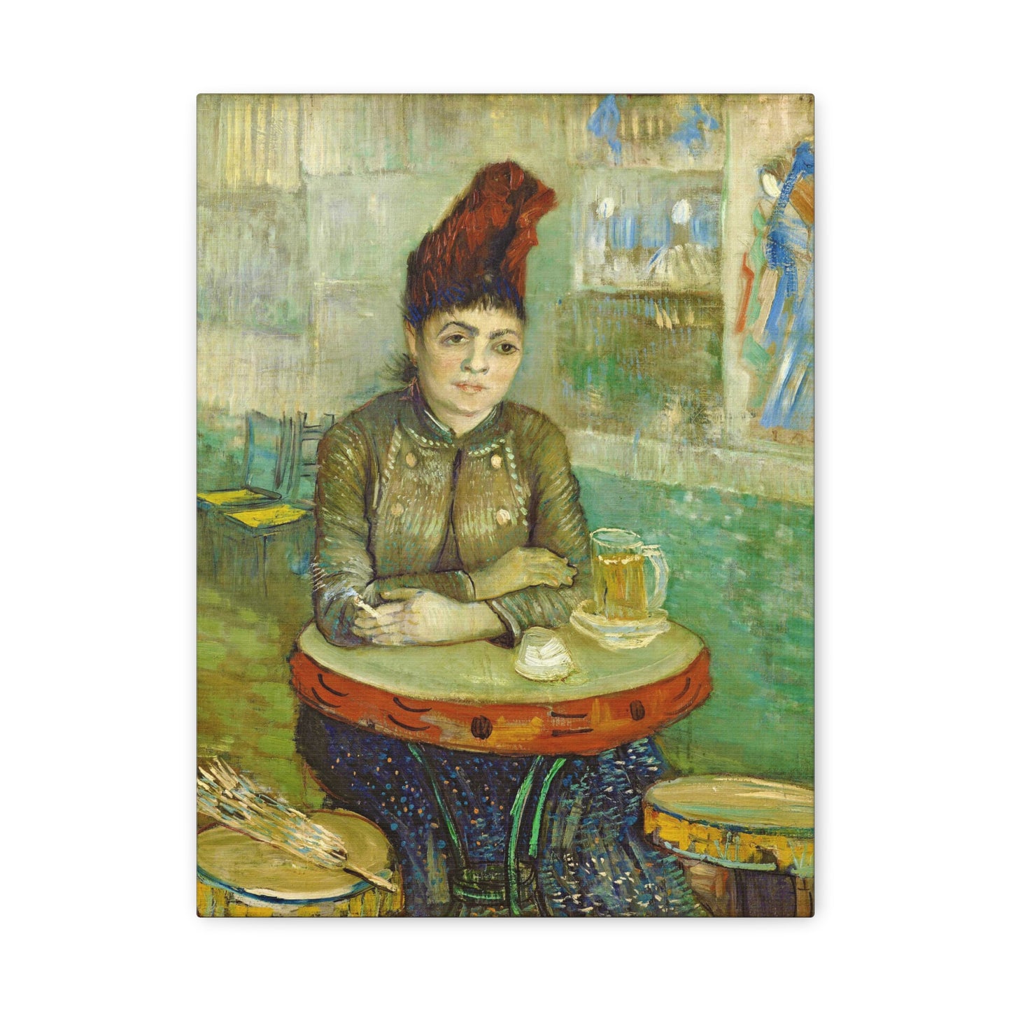 Segatori Sitting in the Café du Tambourin By Vincent van Gogh