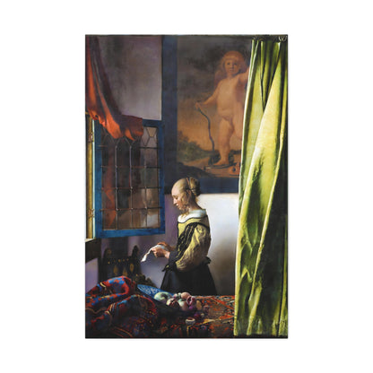 Girl Reading a Letter at an Open Window By Johannes Vermeer