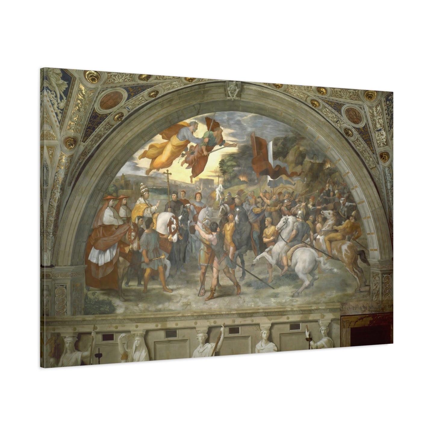 The Meeting of Leo the Great and Attila By Raphael