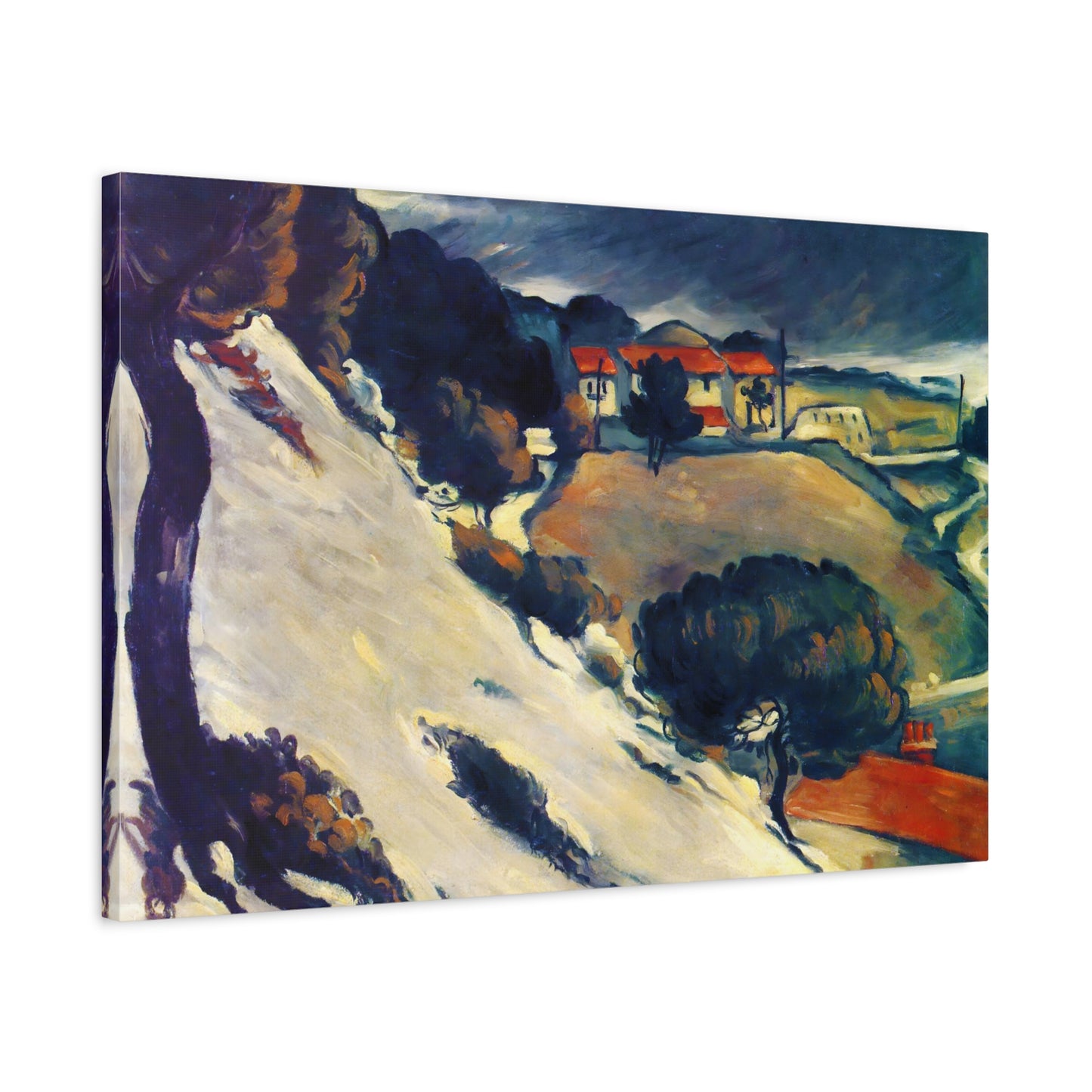 L'Estaque, Melting Snow By Paul Cézanne