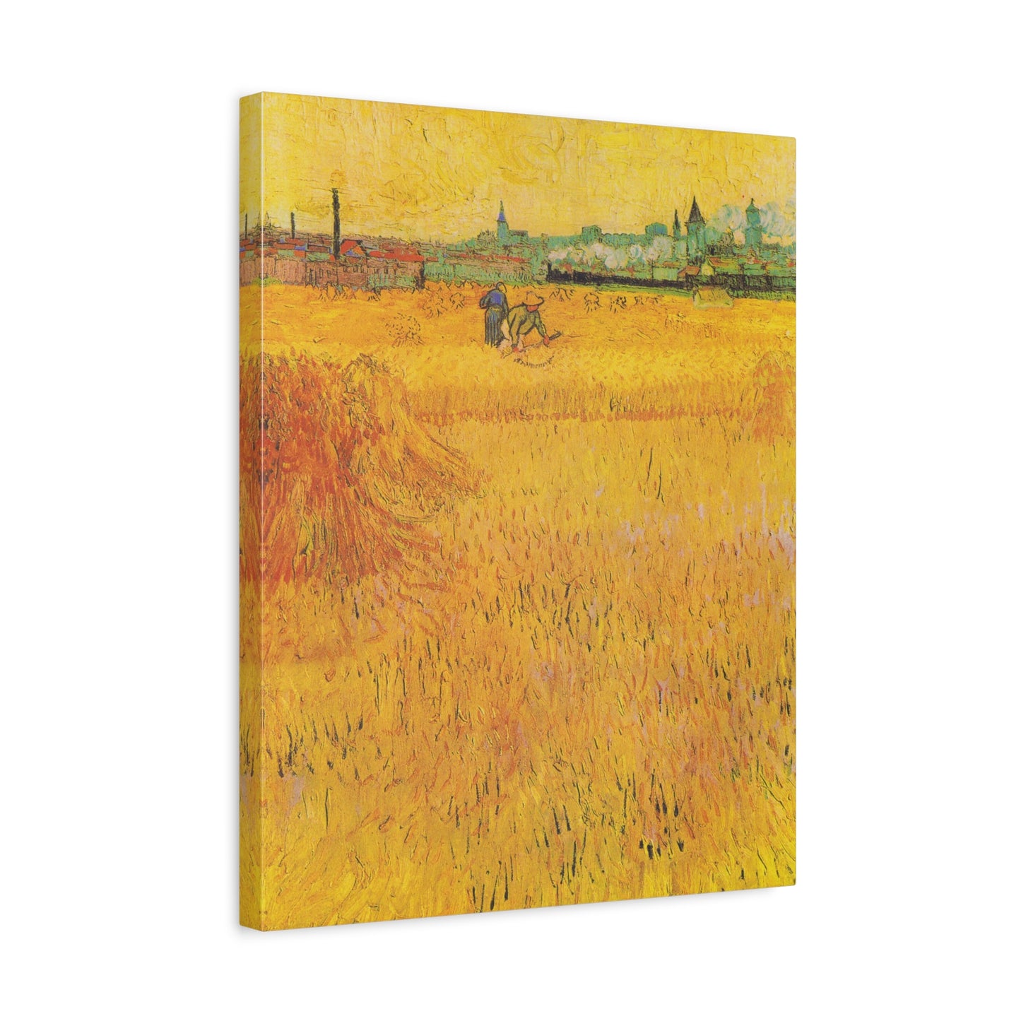 Arles: View from the Wheat Fields By Vincent van Gogh