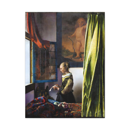 Girl Reading a Letter at an Open Window By Johannes Vermeer