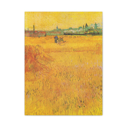 Arles: View from the Wheat Fields By Vincent van Gogh