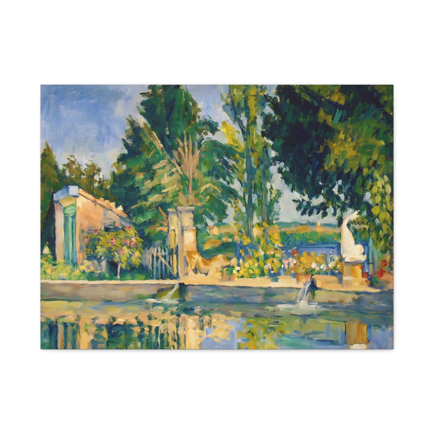 Jas de Bouffan, The Pool By Paul Cézanne