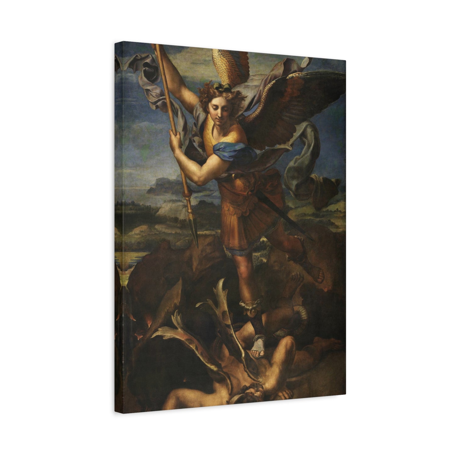 St. Michael Vanquishing Satan By Raphael