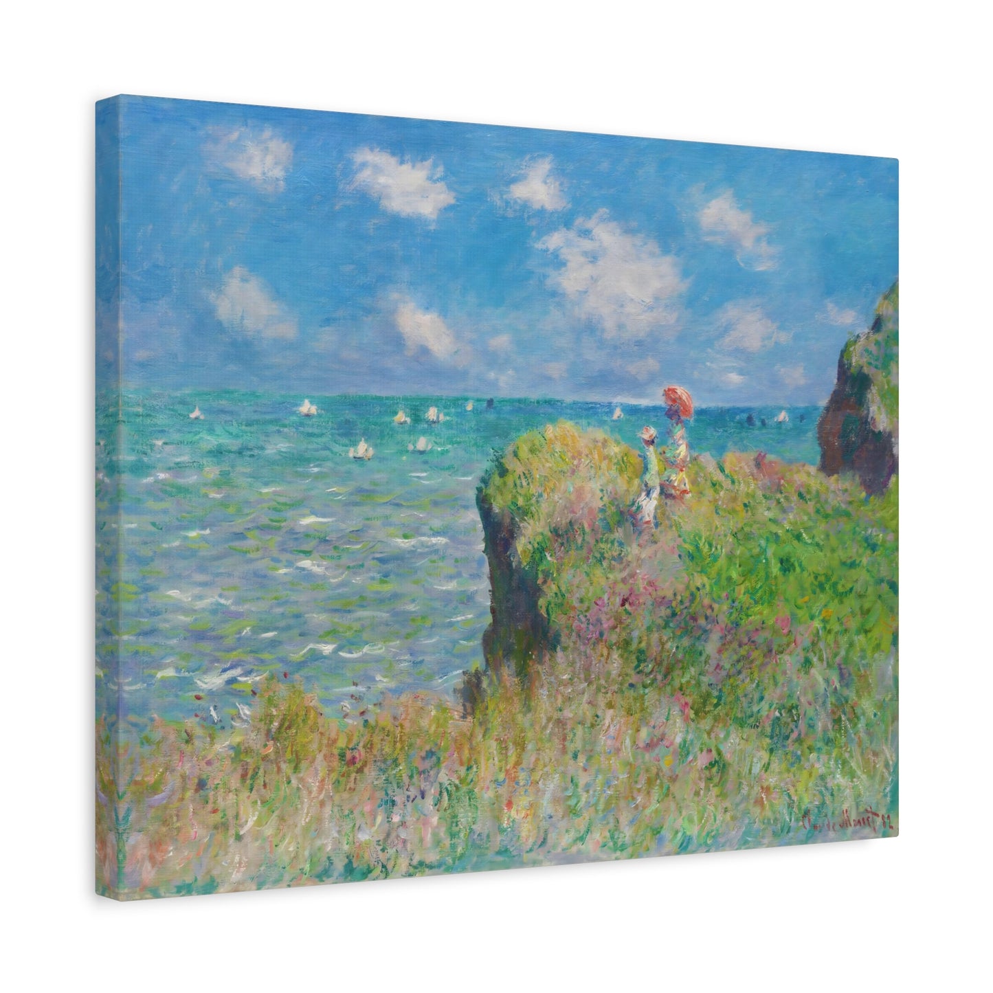 The Cliff Walk at Pourville By Claude Monet