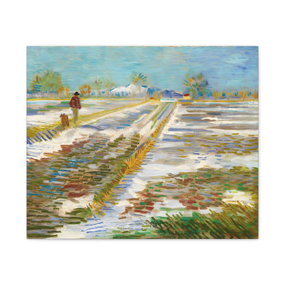 Landscape with Snow By Vincent van Gogh