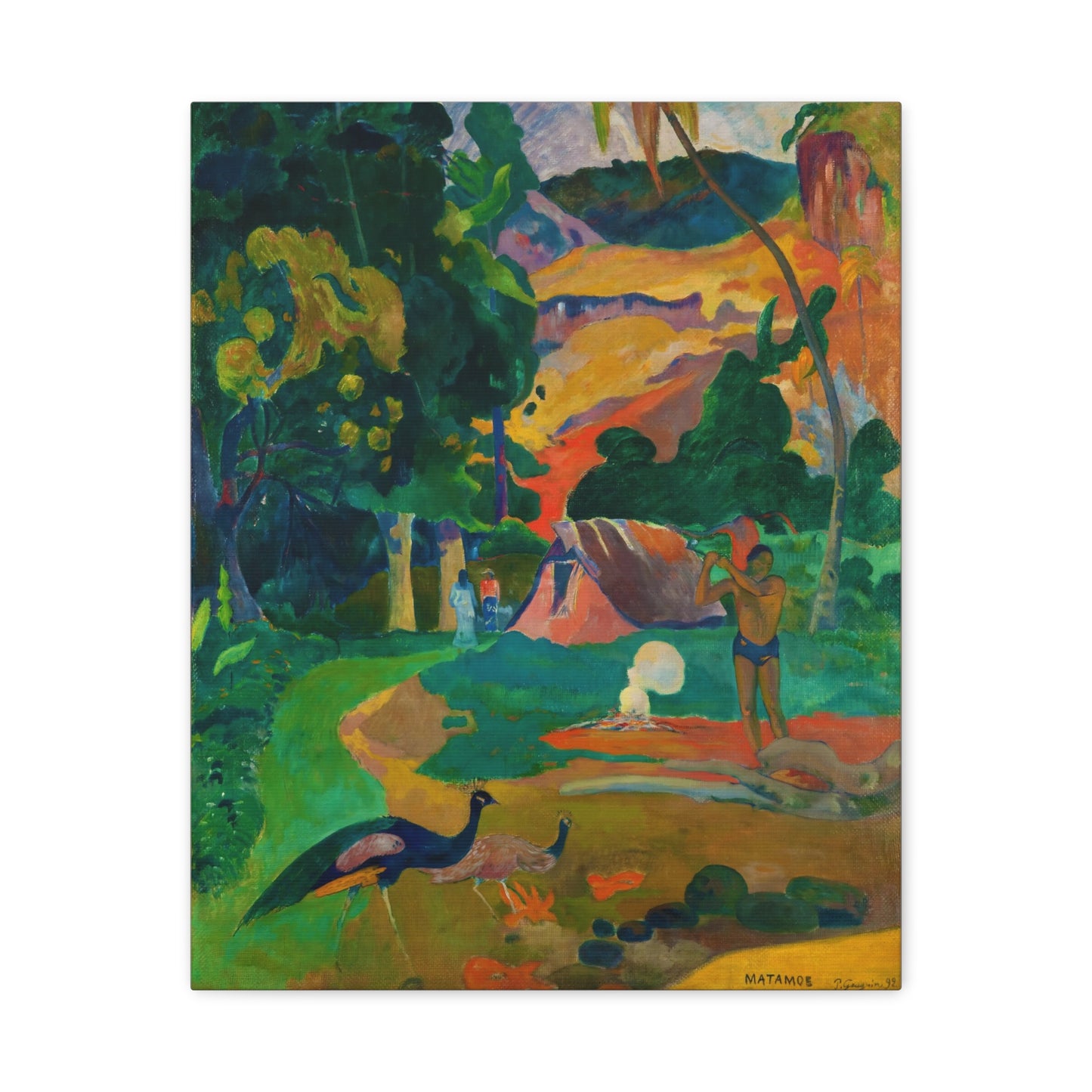 Landscape with Peacocks By Eugène Henri Paul Gauguin