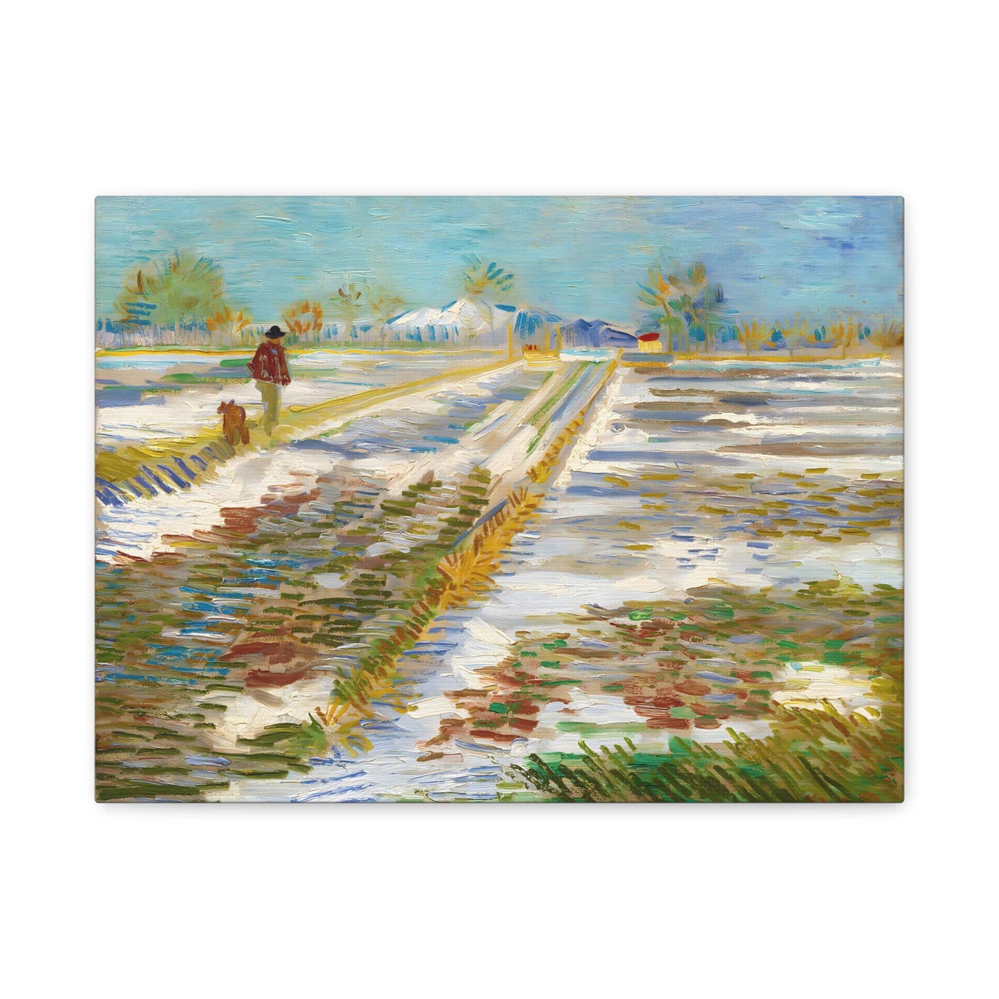 Landscape with Snow By Vincent van Gogh