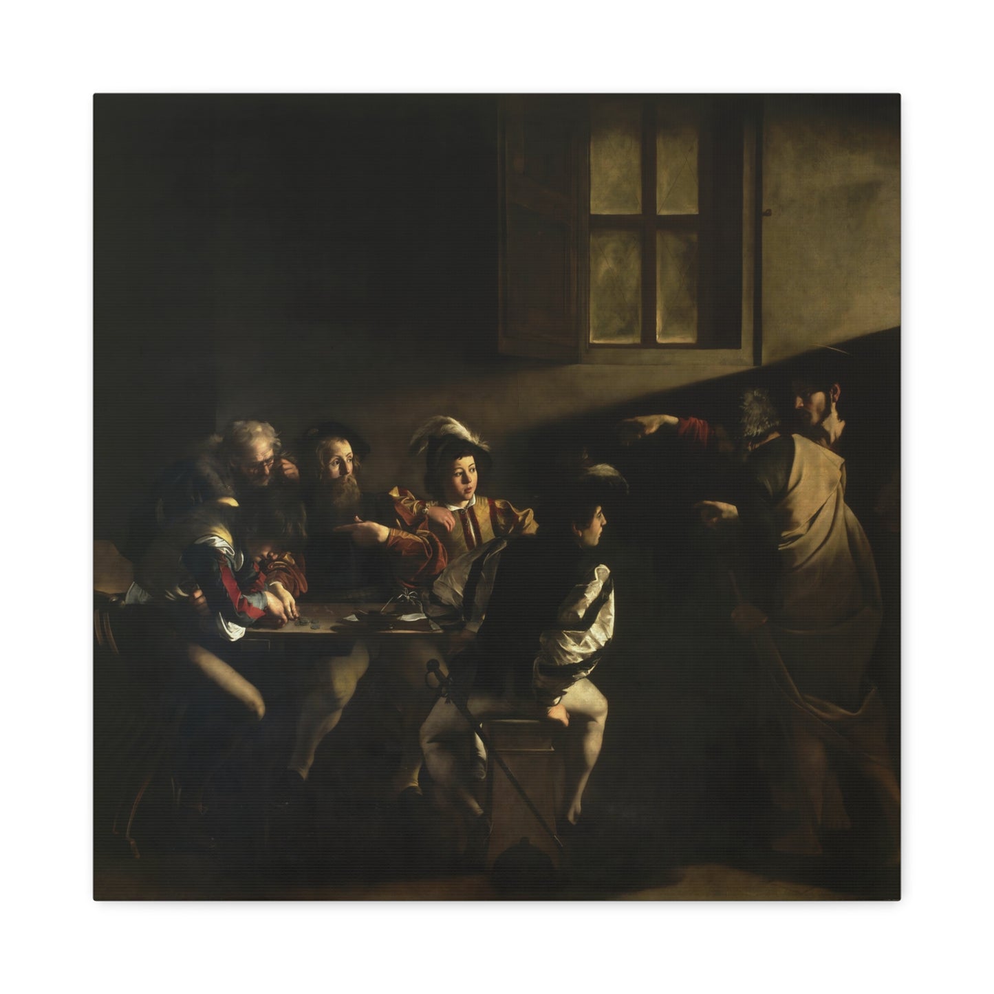 The Calling of St. Matthew By Caravaggio