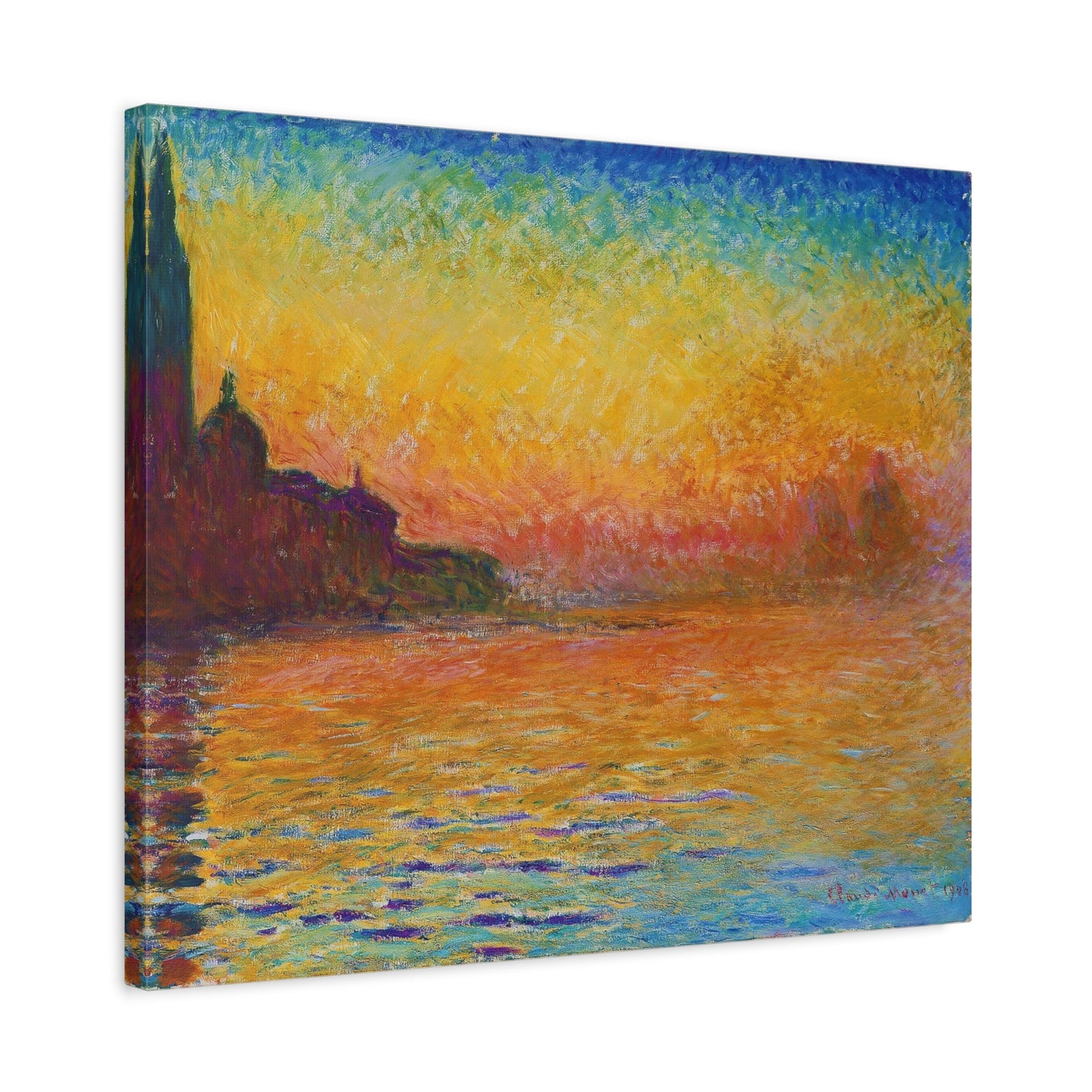 San Giorgio Maggiore at Dusk By Claude Monet