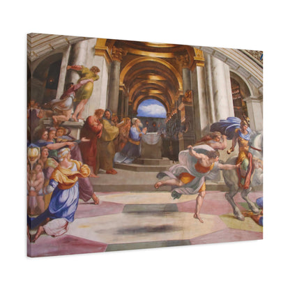 Expulsion of Heliodorus from the Temple By Raphael