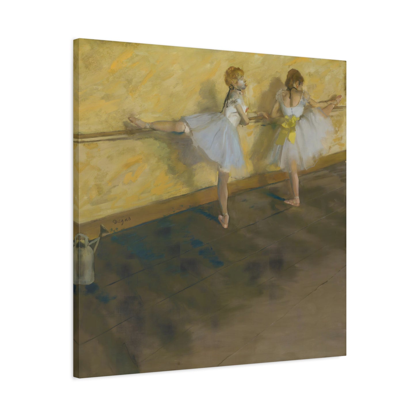 Dancers Practicing at the Barre By Edgar Degas