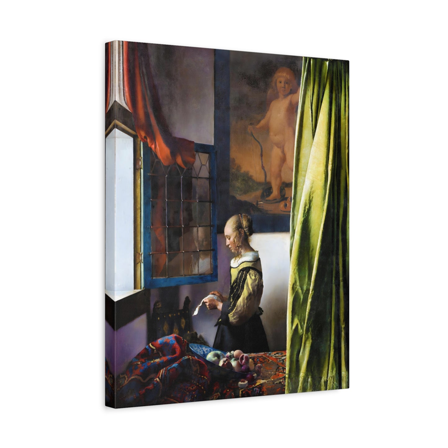 Girl Reading a Letter at an Open Window By Johannes Vermeer