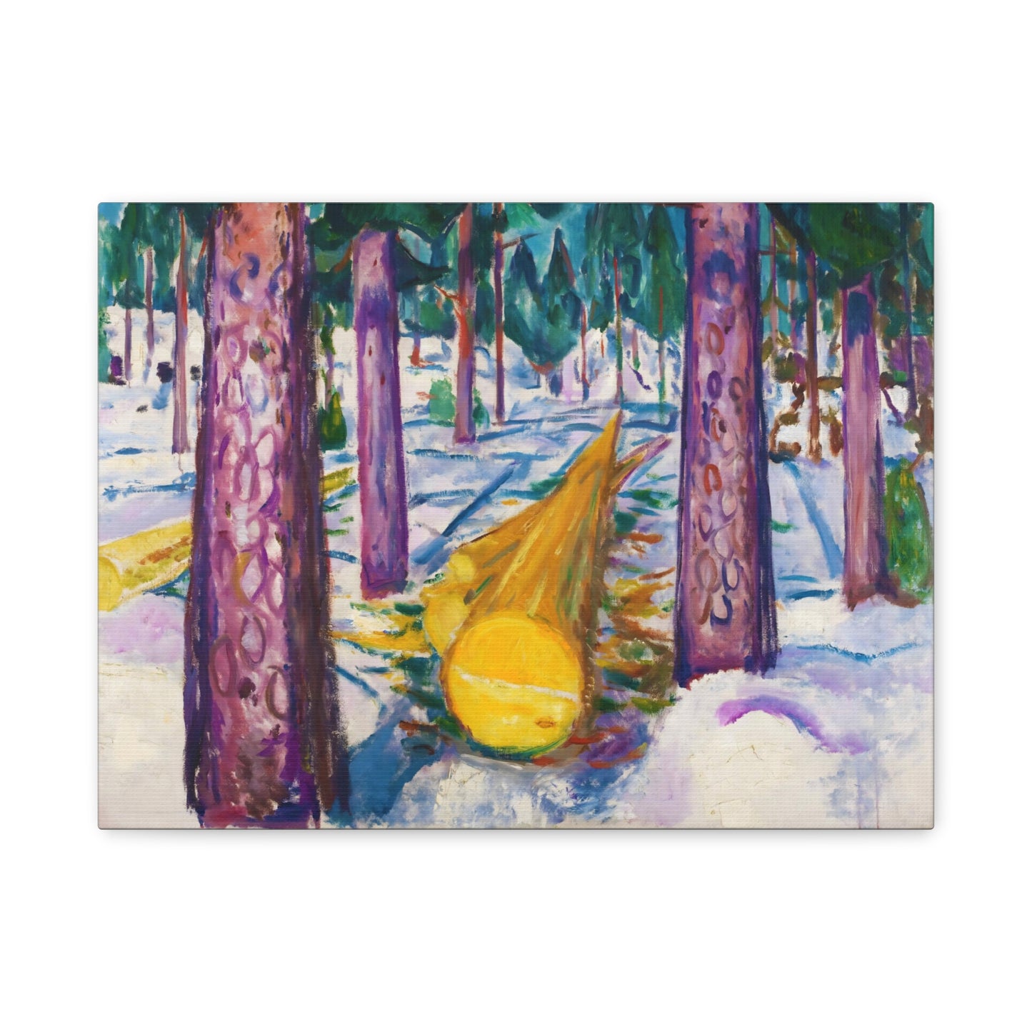 The Yellow Log By Edvard Munch