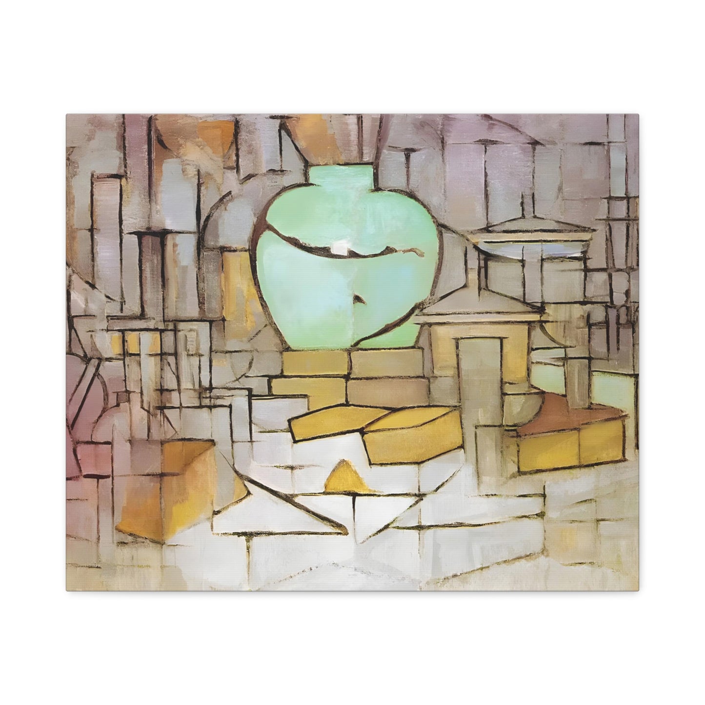 Still Life with Gingerpot 2 By Piet Mondrian