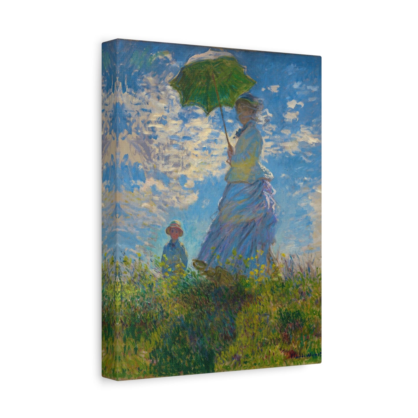 Woman with a Parasol By Claude Monet