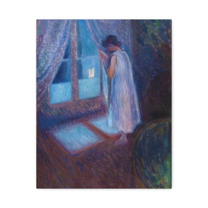 Girl Looking out the Window By Edvard Munch