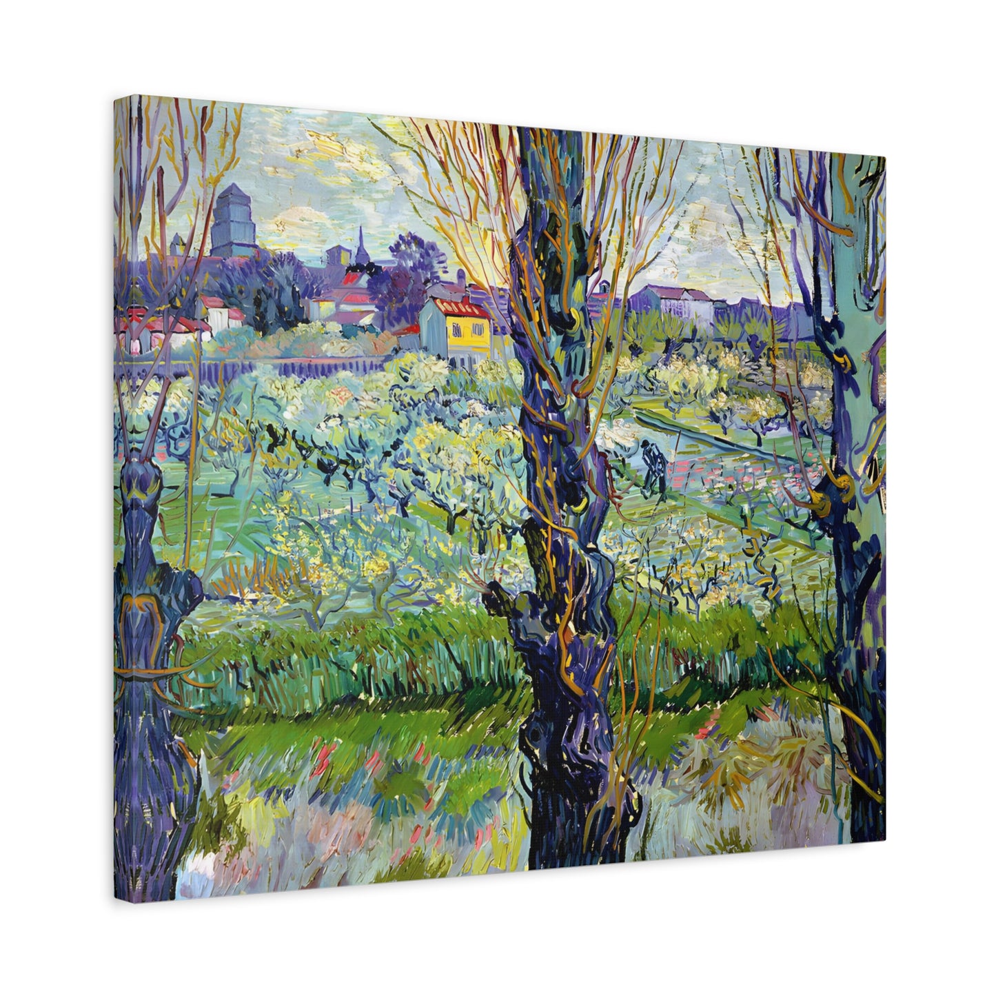 View of Arles, Flowering Orchards By Vincent van Gogh