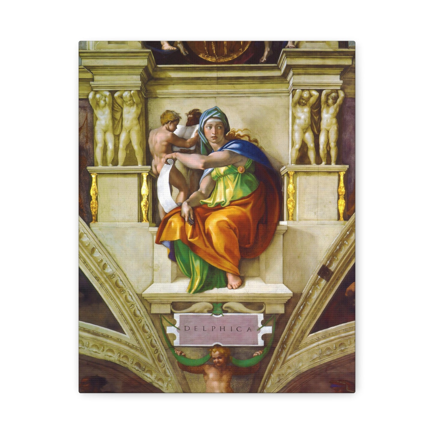 Delphic Sibyl By Michelangelo