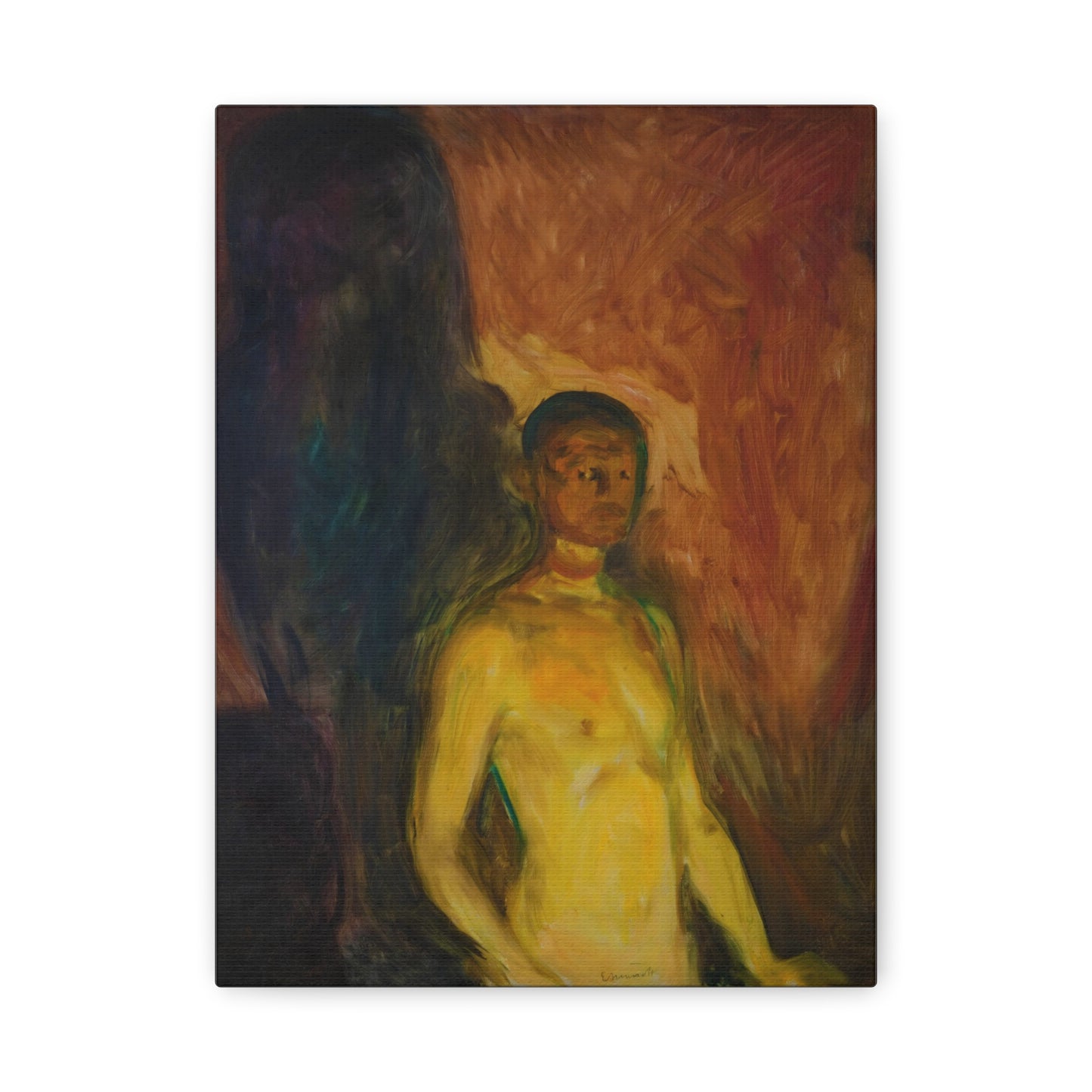 Self-Portrait in Hell By Edvard Munch