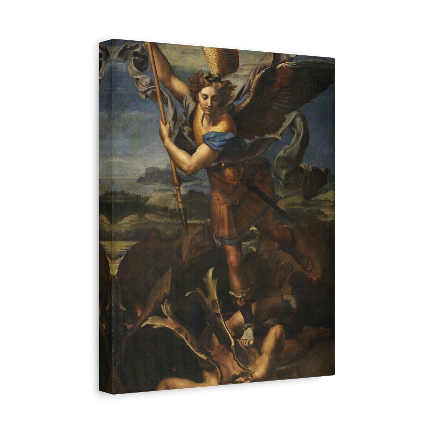 St. Michael Vanquishing Satan By Raphael