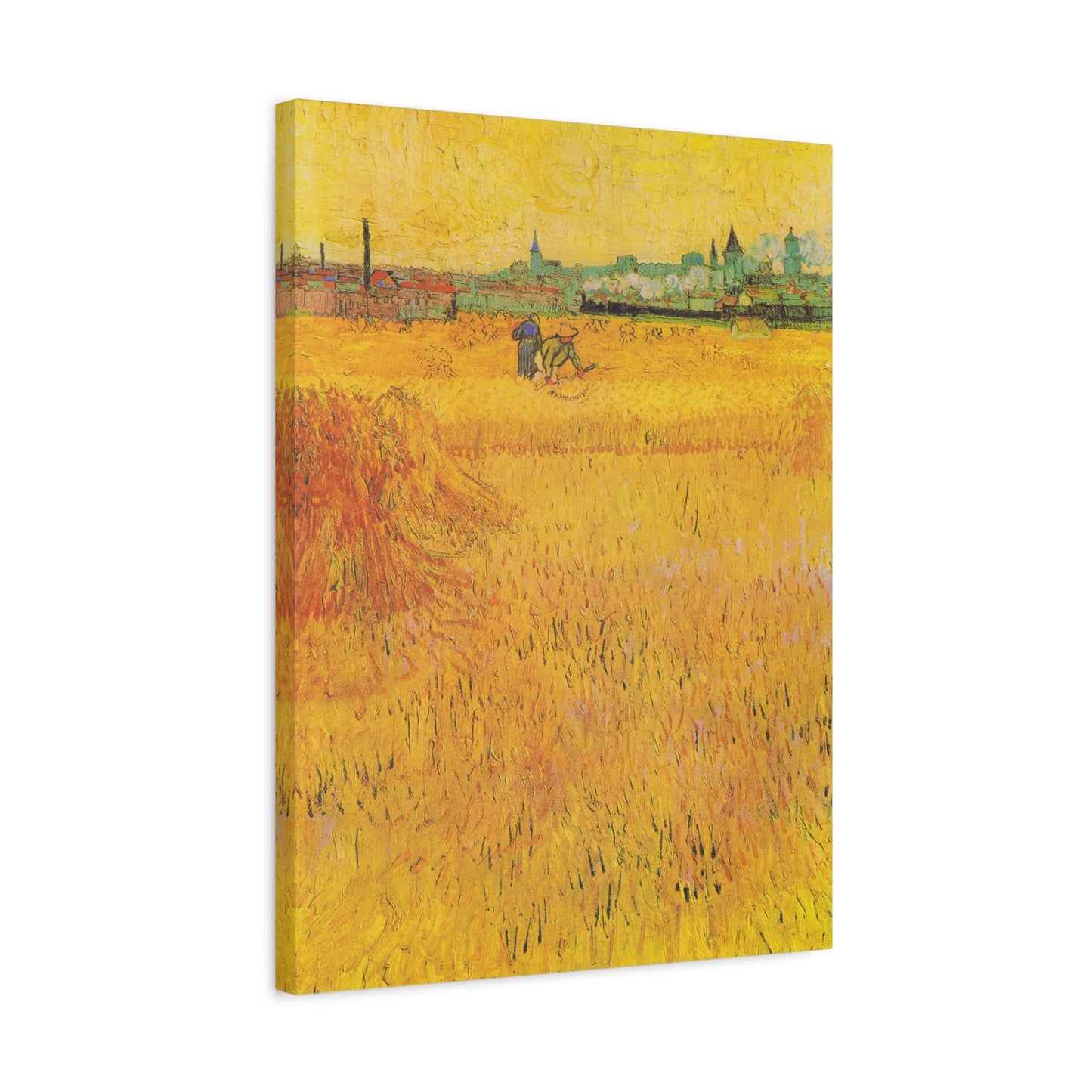 Arles: View from the Wheat Fields By Vincent van Gogh