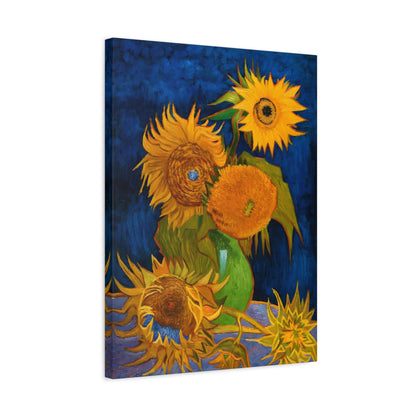 Vase with Five Sunflowers By Vincent van Gogh