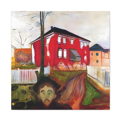 Red Virginia Creeper By Edvard Munch