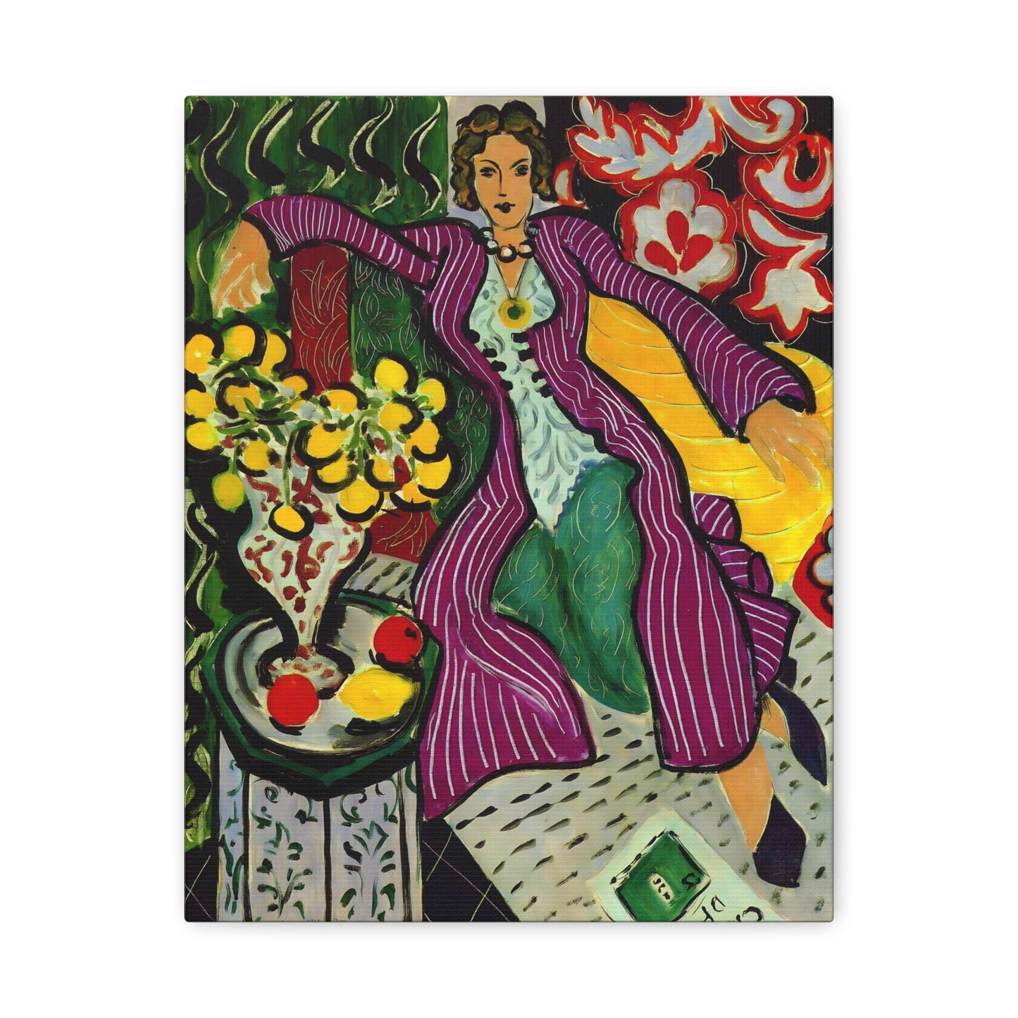 Woman in a Purple Coat By Henri Matisse