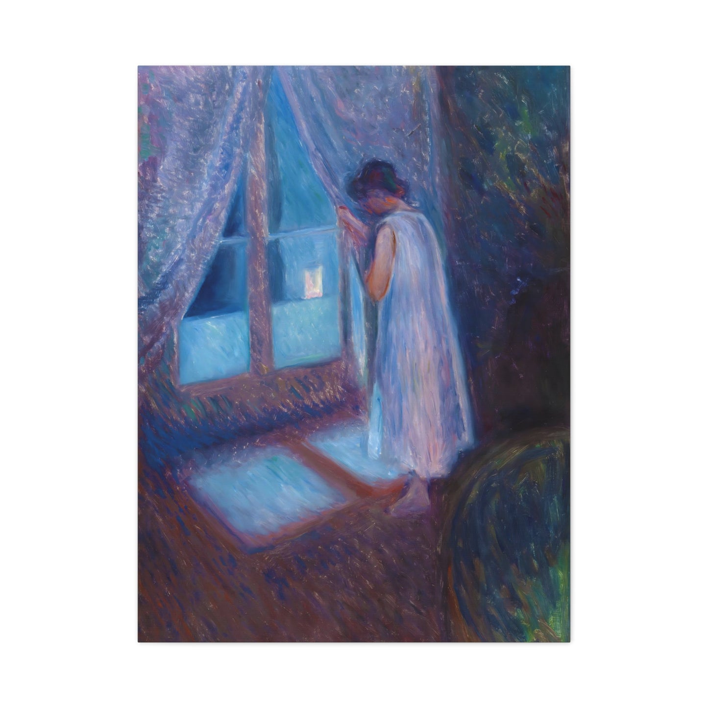 Girl Looking out the Window By Edvard Munch