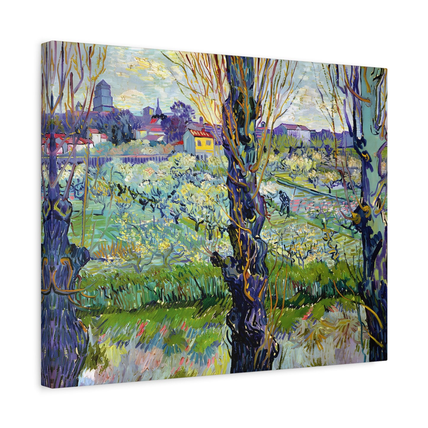 View of Arles, Flowering Orchards By Vincent van Gogh