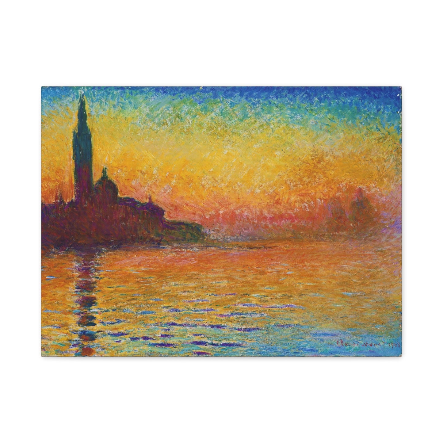 San Giorgio Maggiore at Dusk By Claude Monet