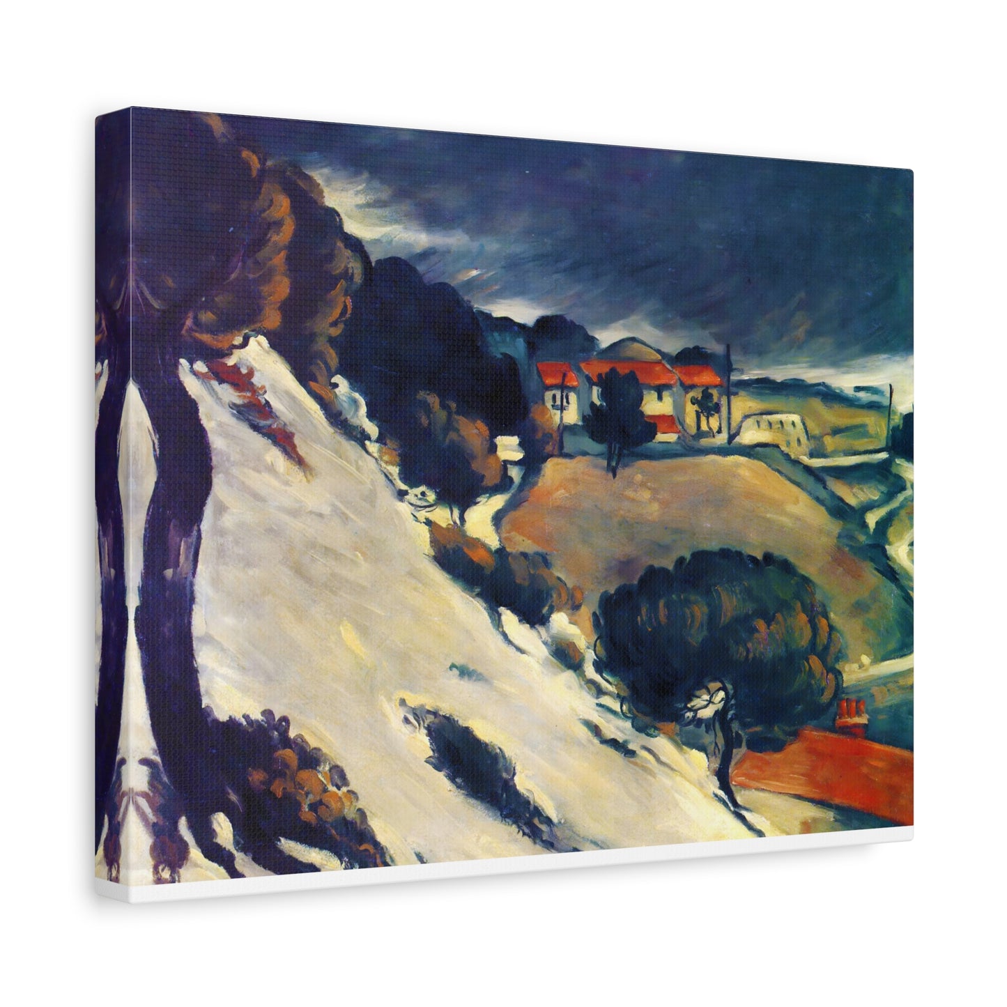 L'Estaque, Melting Snow By Paul Cézanne