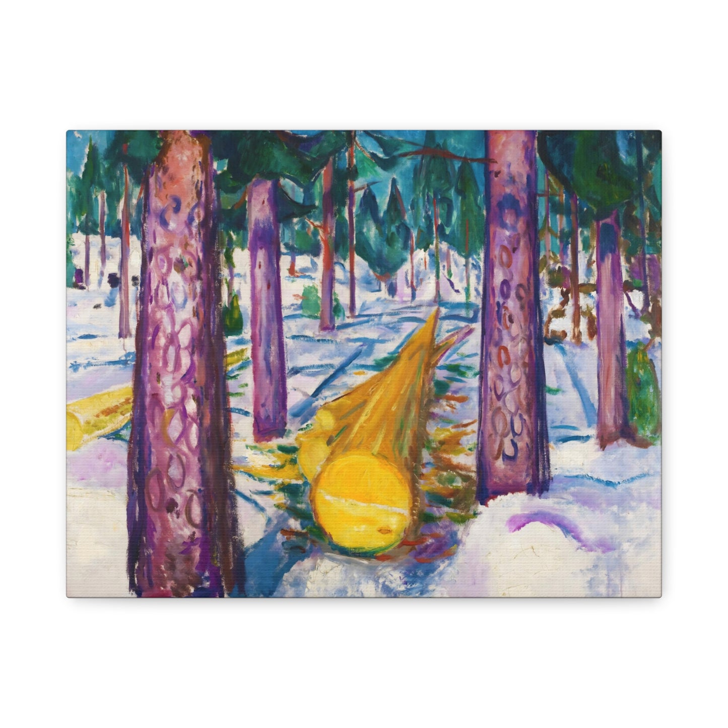 The Yellow Log By Edvard Munch