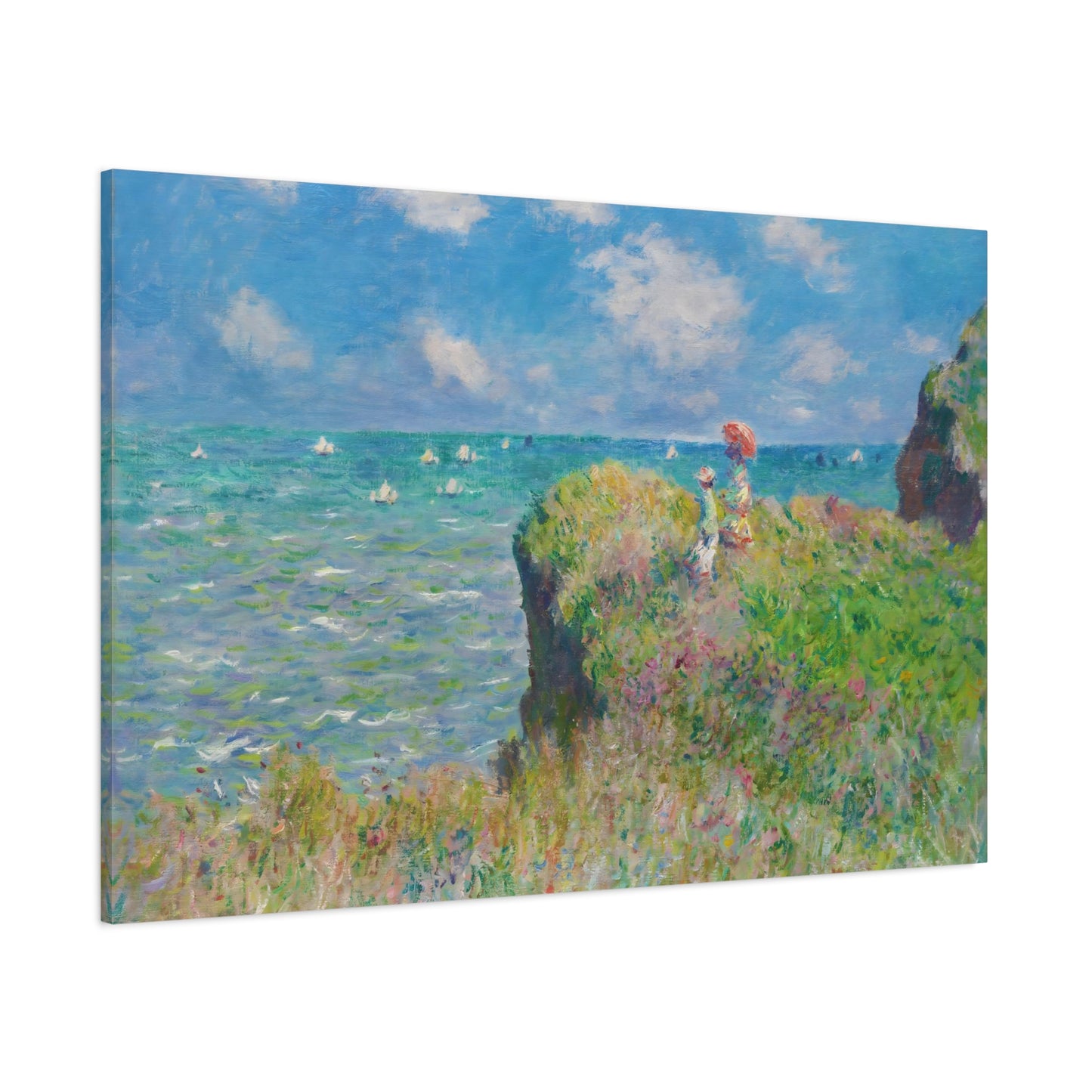 The Cliff Walk at Pourville By Claude Monet