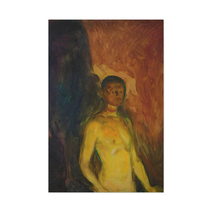 Self-Portrait in Hell By Edvard Munch