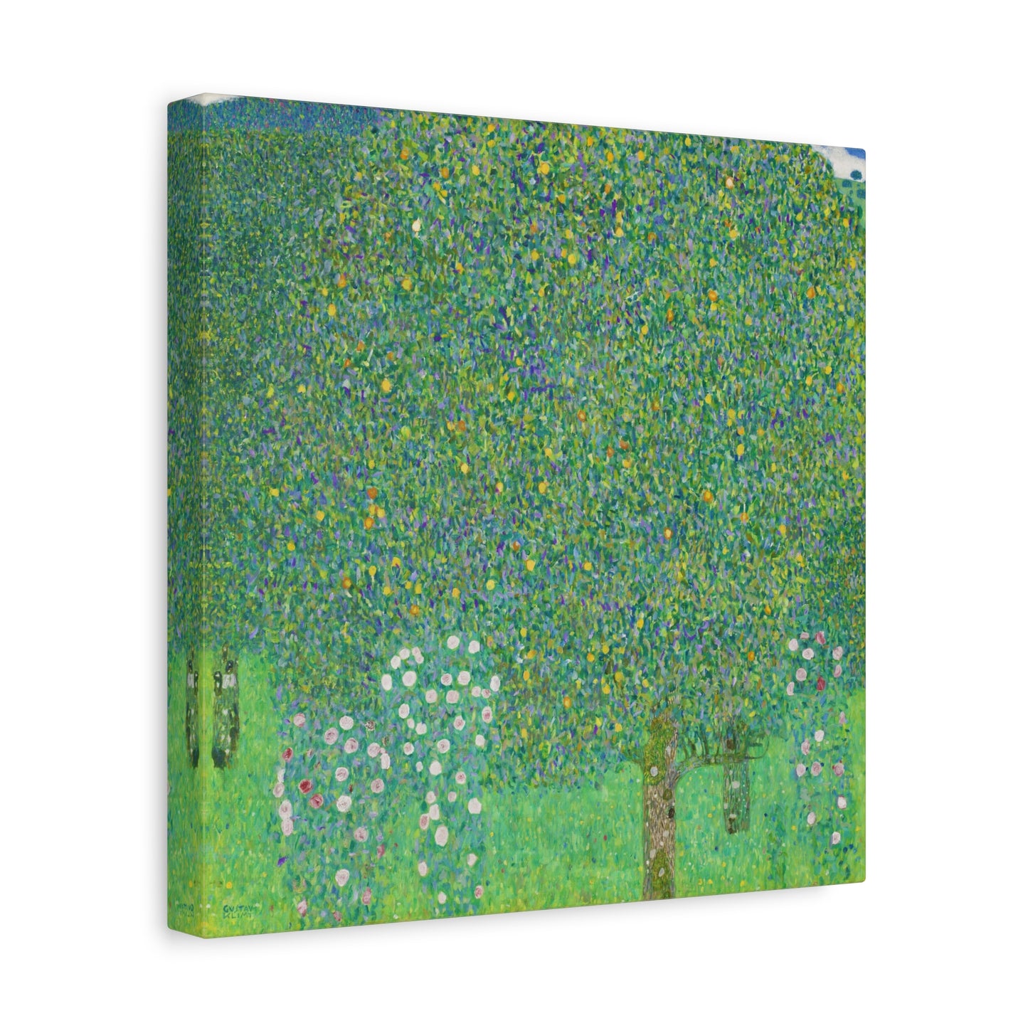 Rose Bushes Under Trees By Gustav Klimt