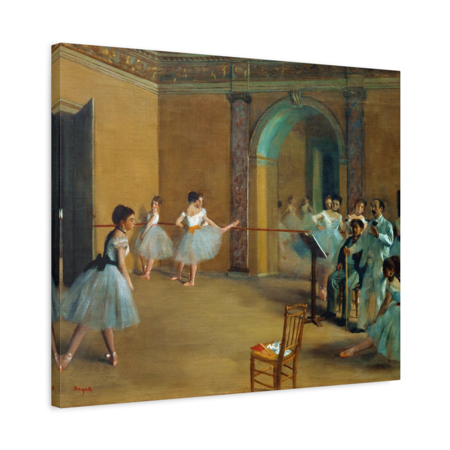 The Dance Foyer at the Opera By Edgar Degas