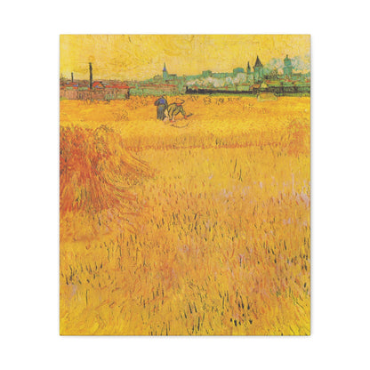 Arles: View from the Wheat Fields By Vincent van Gogh