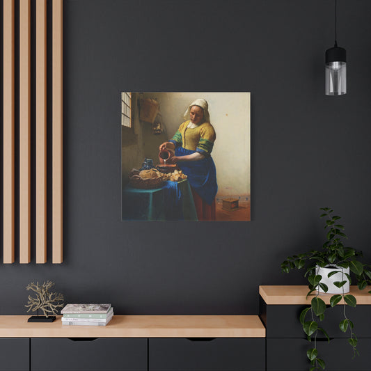 The Milkmaid By Johannes Vermeer