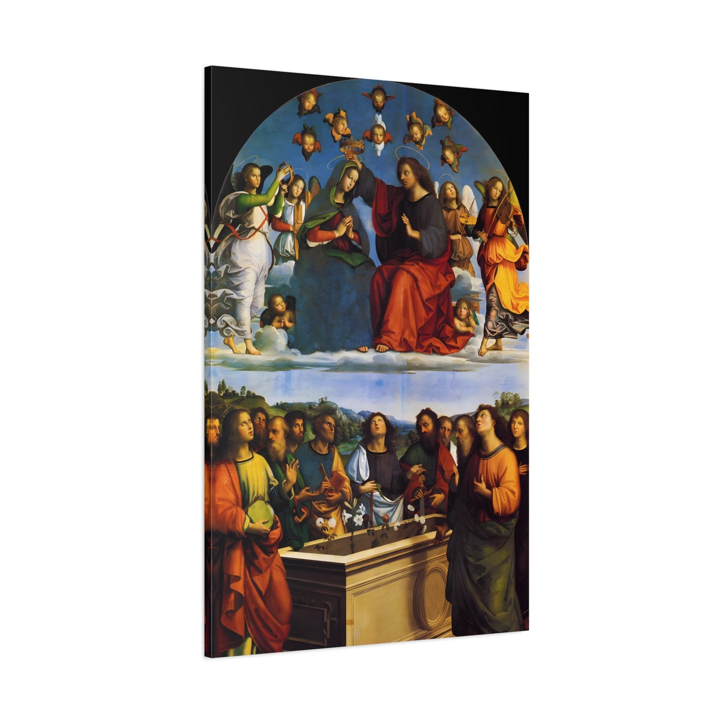 The Crowning of the Virgin Oddi Altarpiece By Raphael