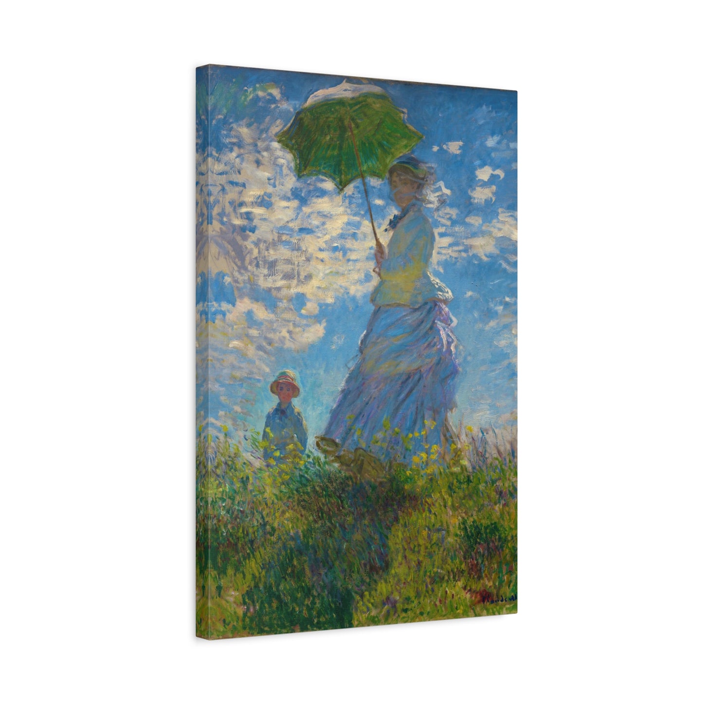 Woman with a Parasol By Claude Monet