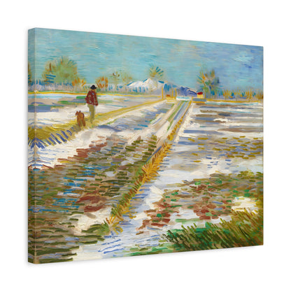 Landscape with Snow By Vincent van Gogh