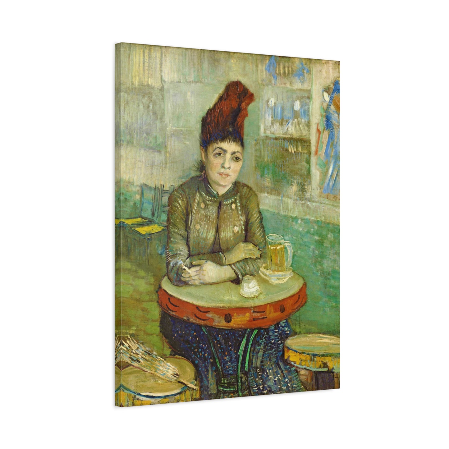 Segatori Sitting in the Café du Tambourin By Vincent van Gogh