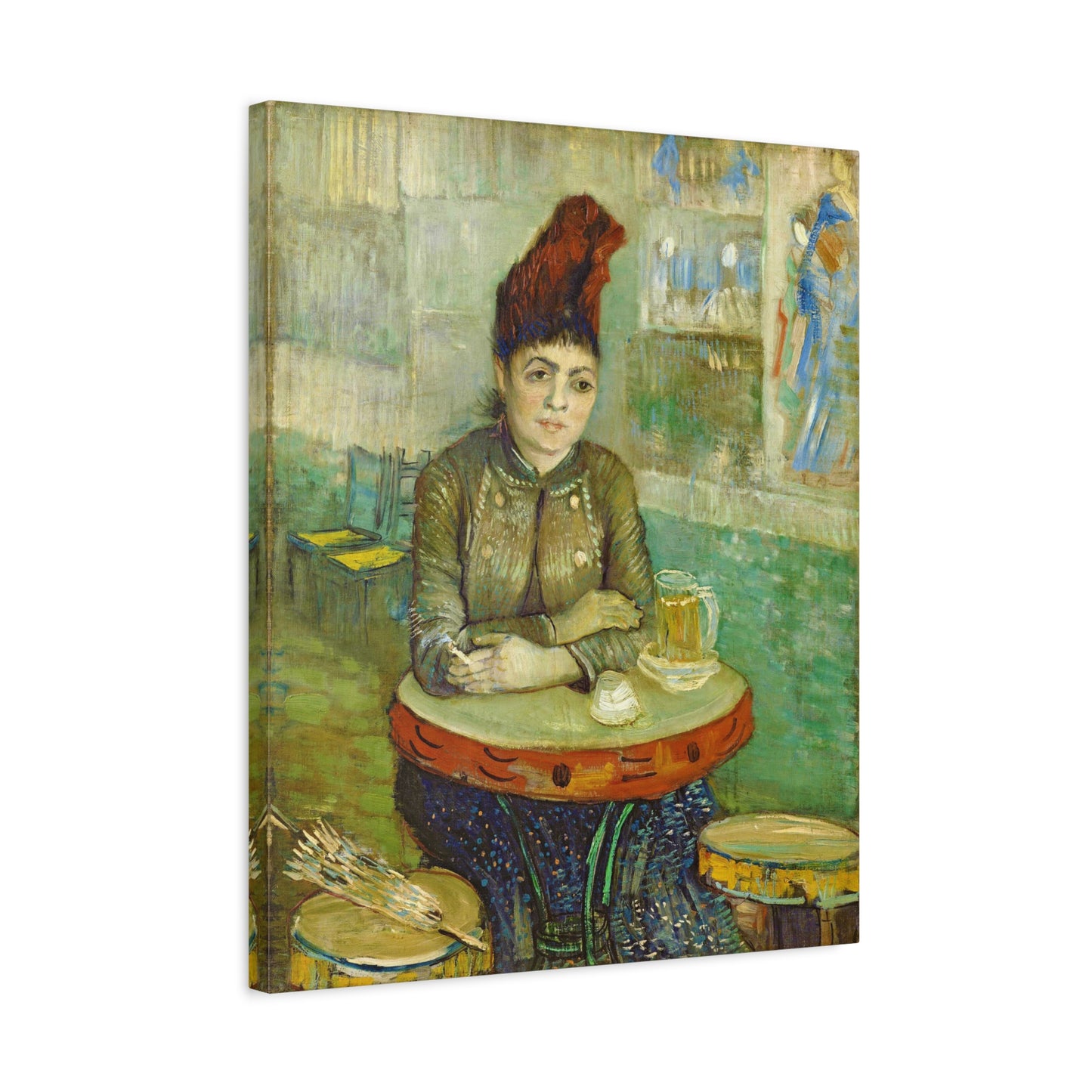 Segatori Sitting in the Café du Tambourin By Vincent van Gogh